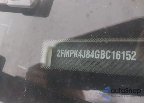 2016 Ford Edge Sel из США, поврежденный, VIN 2FMPK4J84GBC16152